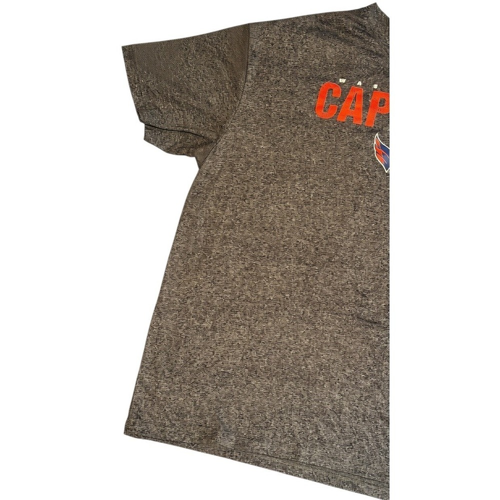 NHL Washington Capitals T-Shirt Mens XXL Gray Heathered Distressed Logo Tee - Picture 4 of 9